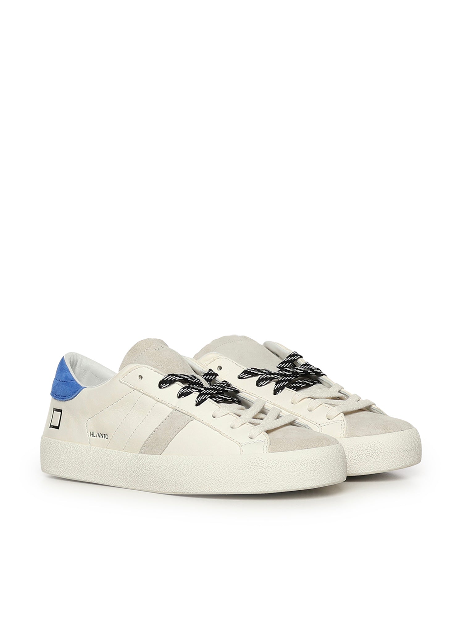 D.A.T.E. Sneakers Ivory Bluette Cowskin