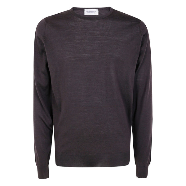 Crew Neck Sweater Lundy Brown Merino Wool