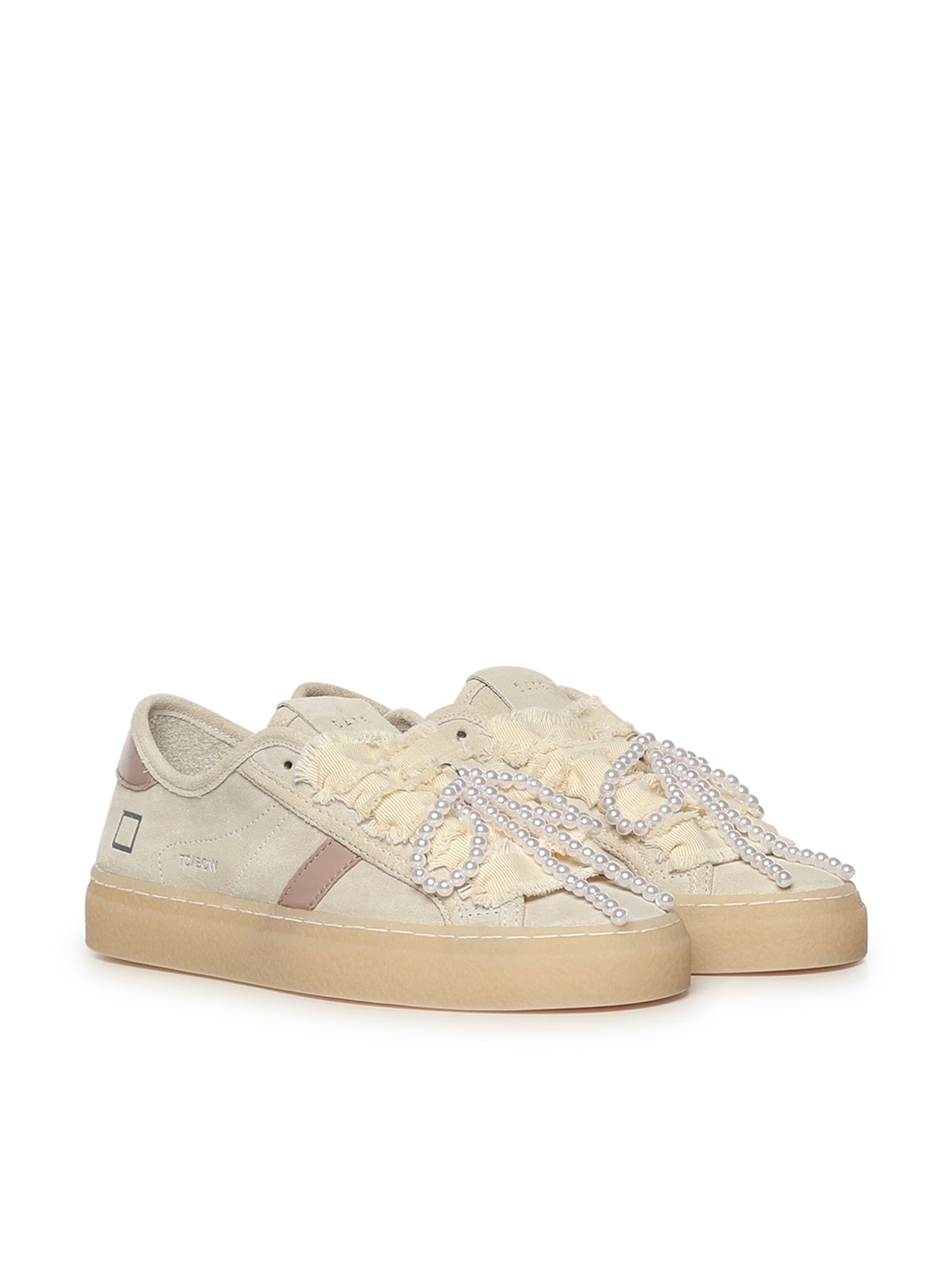 D.A.T.E. Sneakers Beige Cowskin