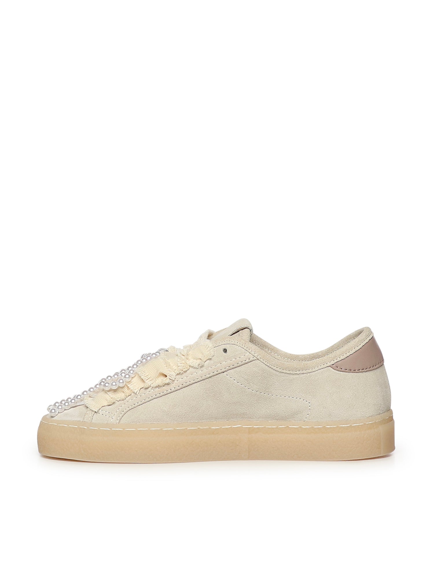D.A.T.E. Sneakers Beige Cowskin