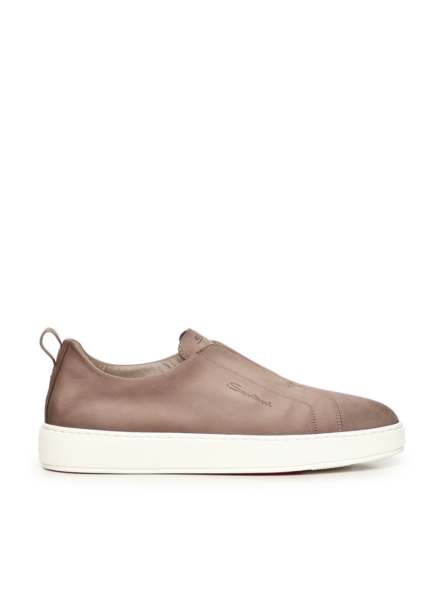 Santoni Sneakers Beige Lambskin