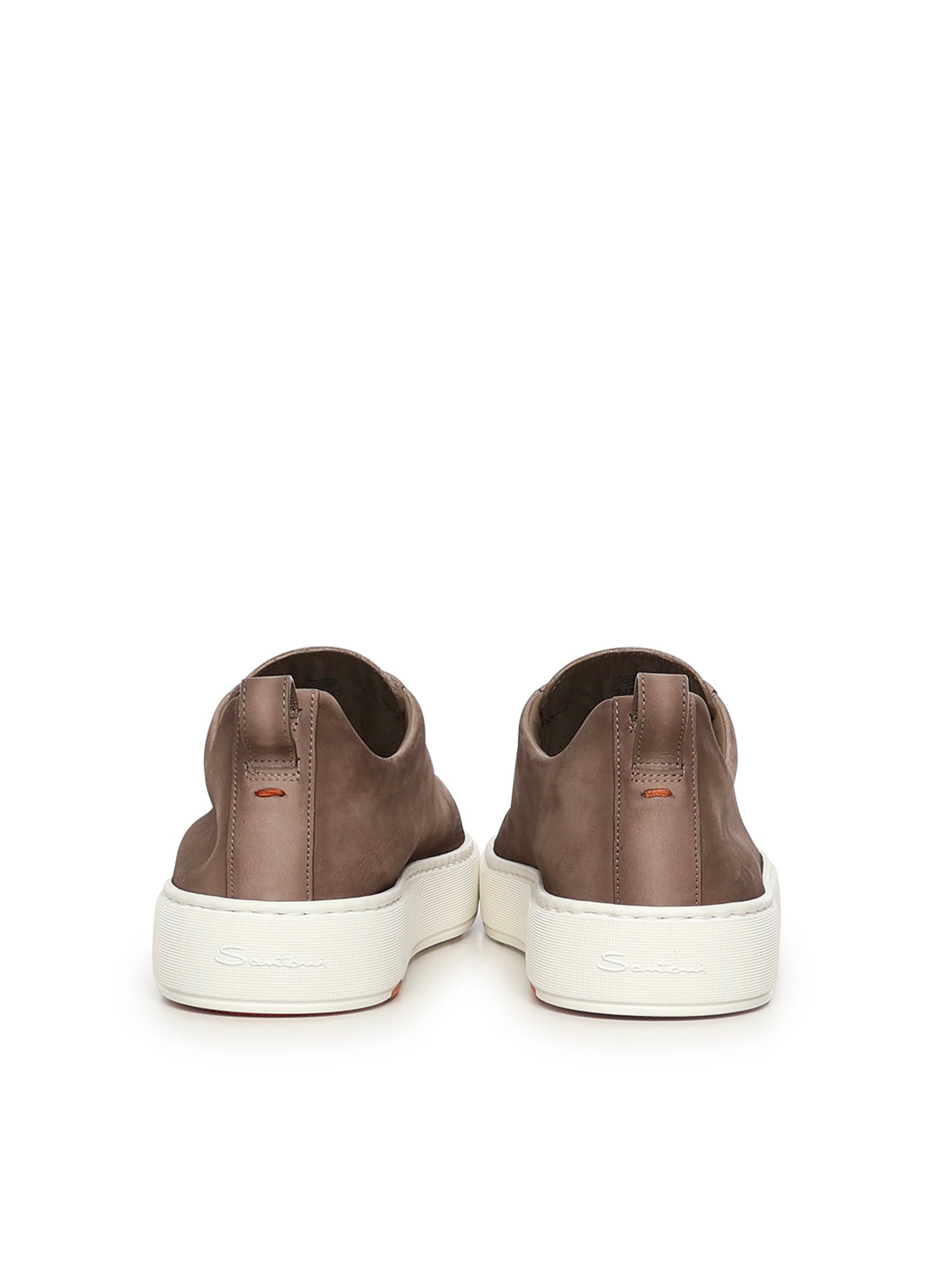 Santoni Sneakers Beige Lambskin