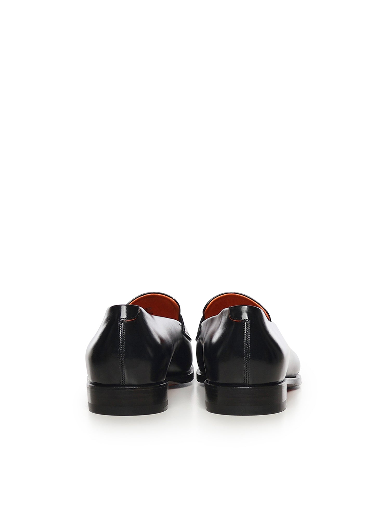 Santoni Flat shoes Black Goatskin