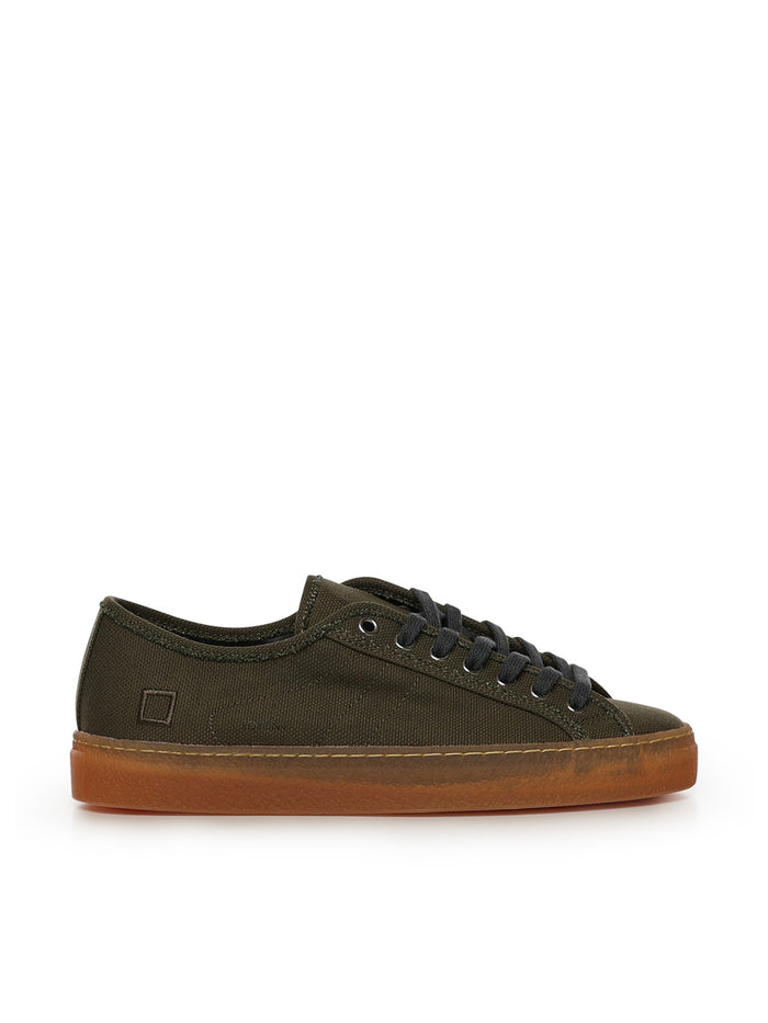 D.A.T.E. Sneakers Army Cotton