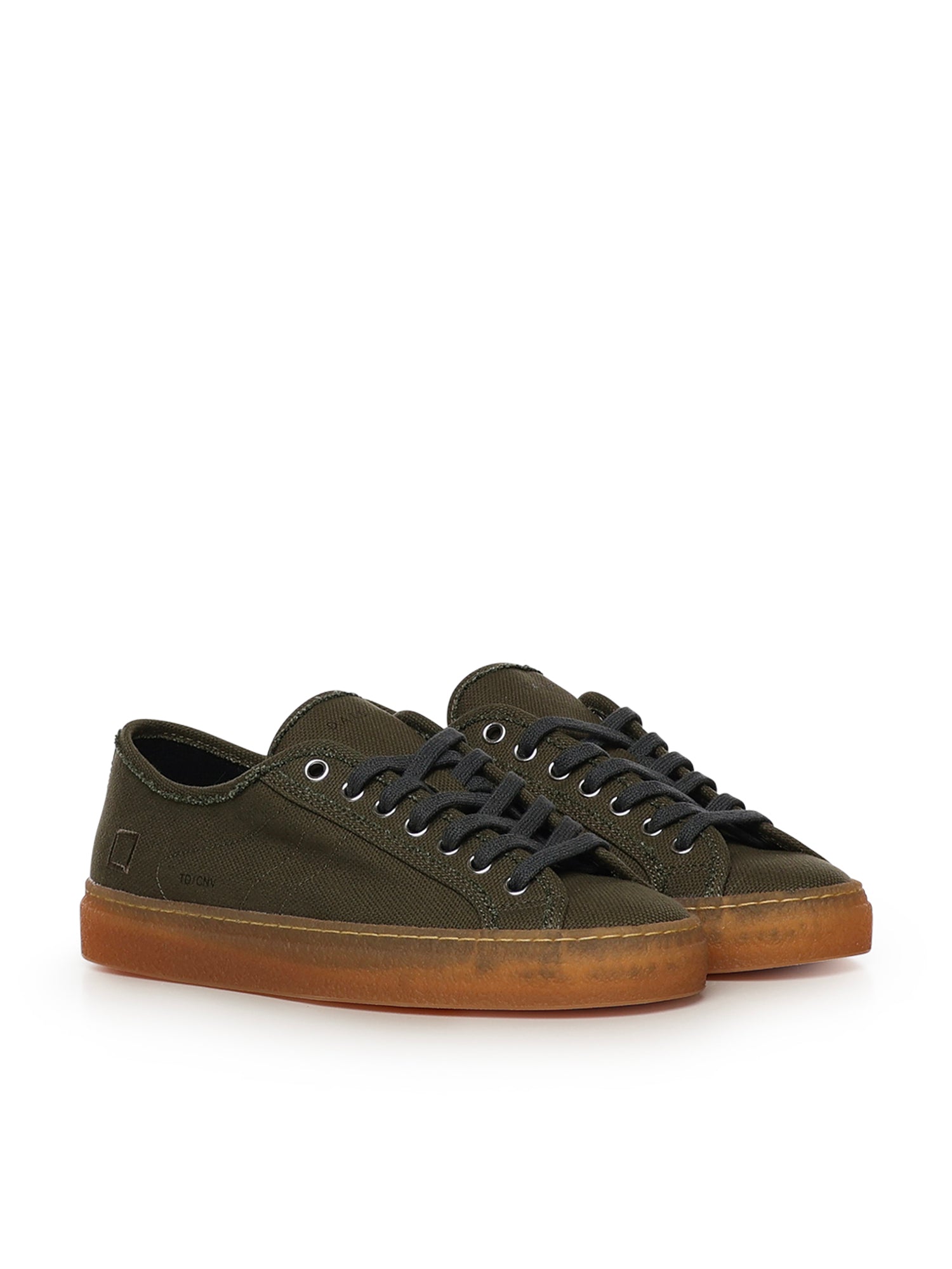 D.A.T.E. Sneakers Army Cotton