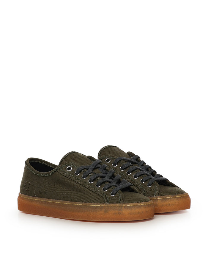 D.A.T.E. Sneakers Army Cotton