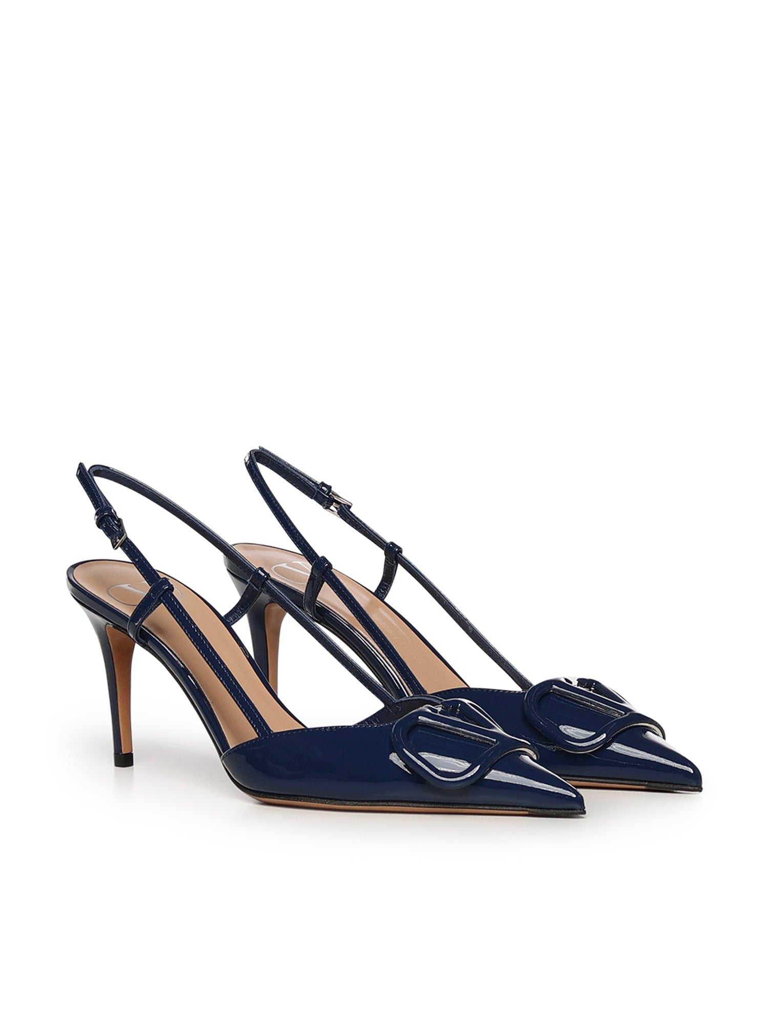 Valentino Garavani Flat shoes Blue Calfskin