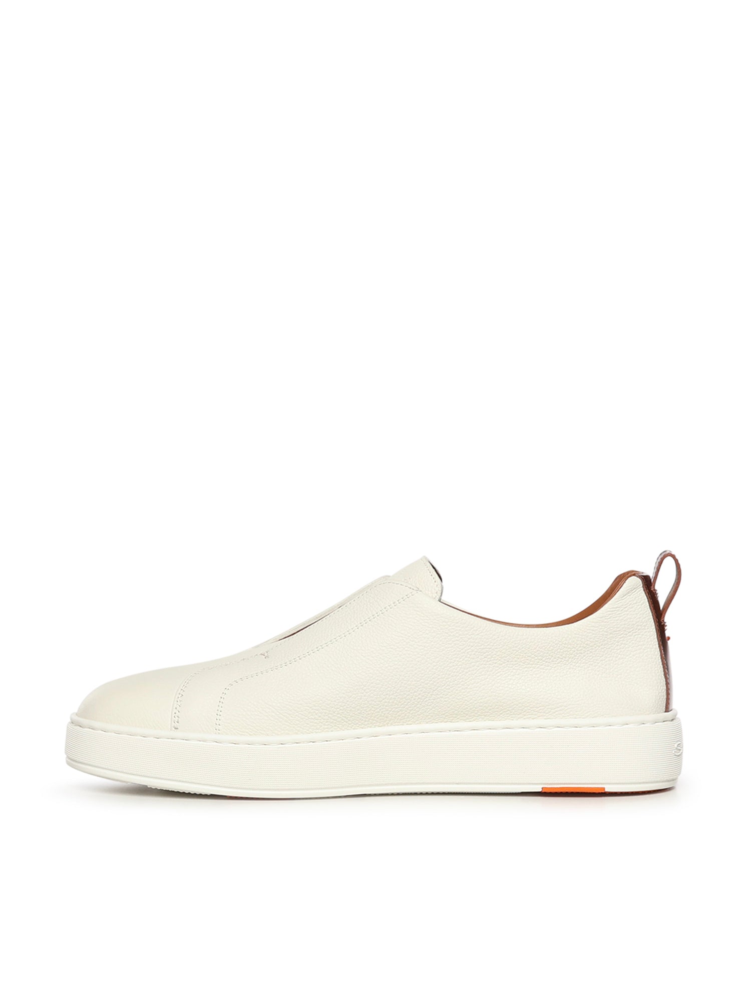 Santoni Sneakers White Lambskin