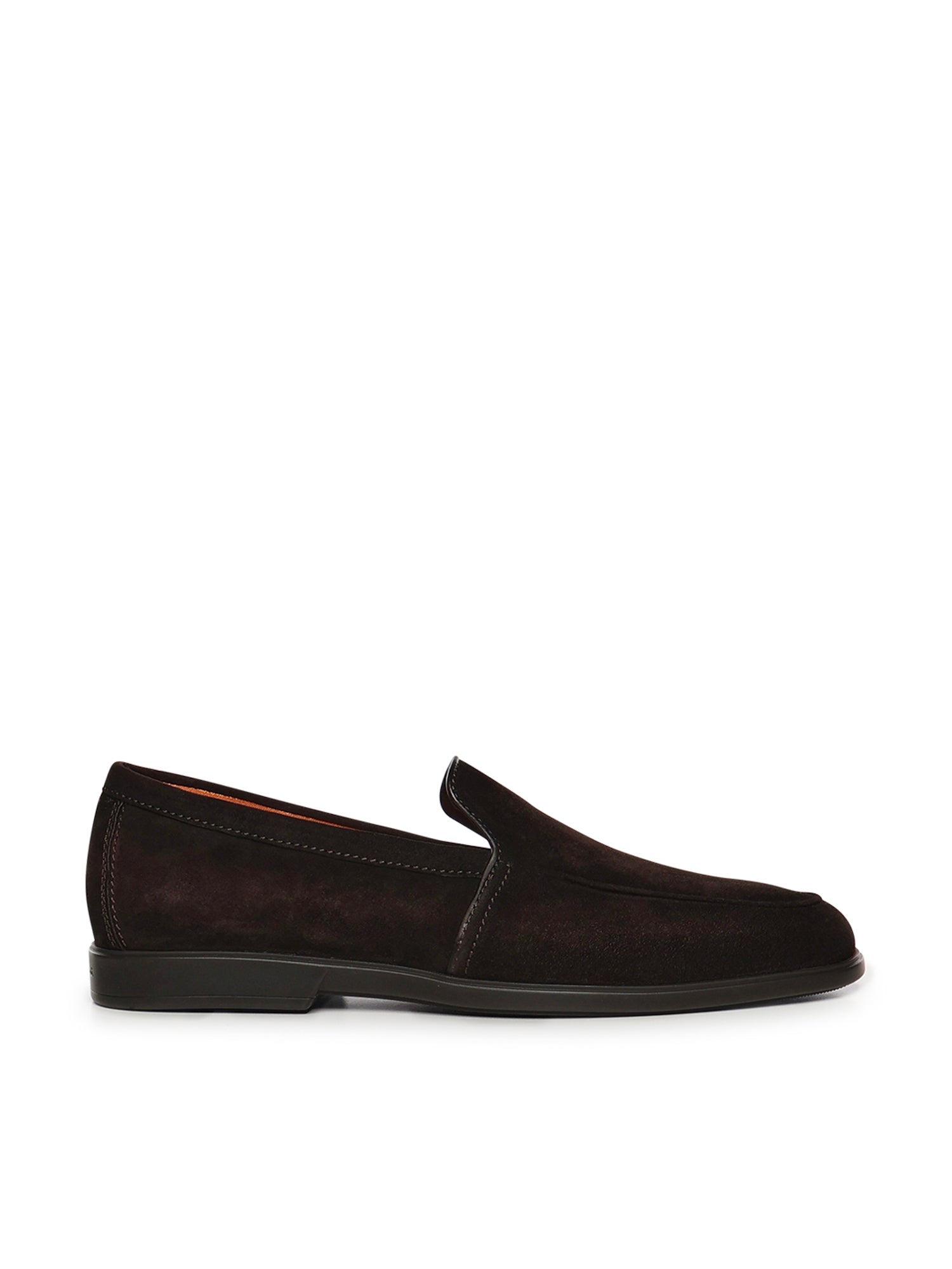 Santoni Flat shoes Smoke Goatskin