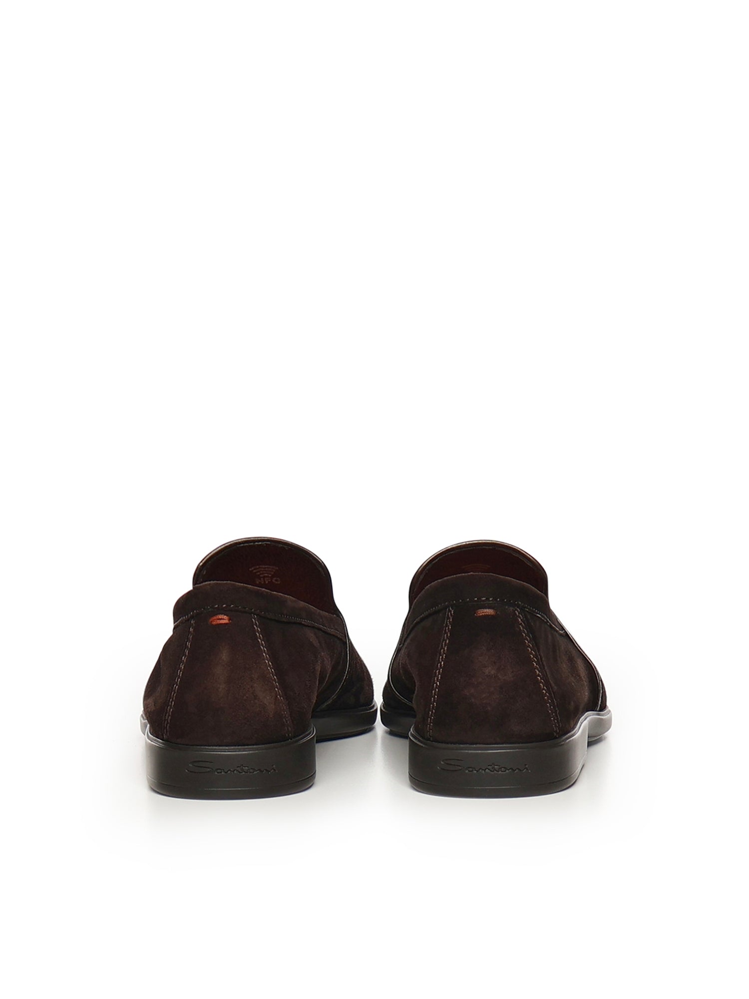 Santoni Flat shoes Smoke Goatskin