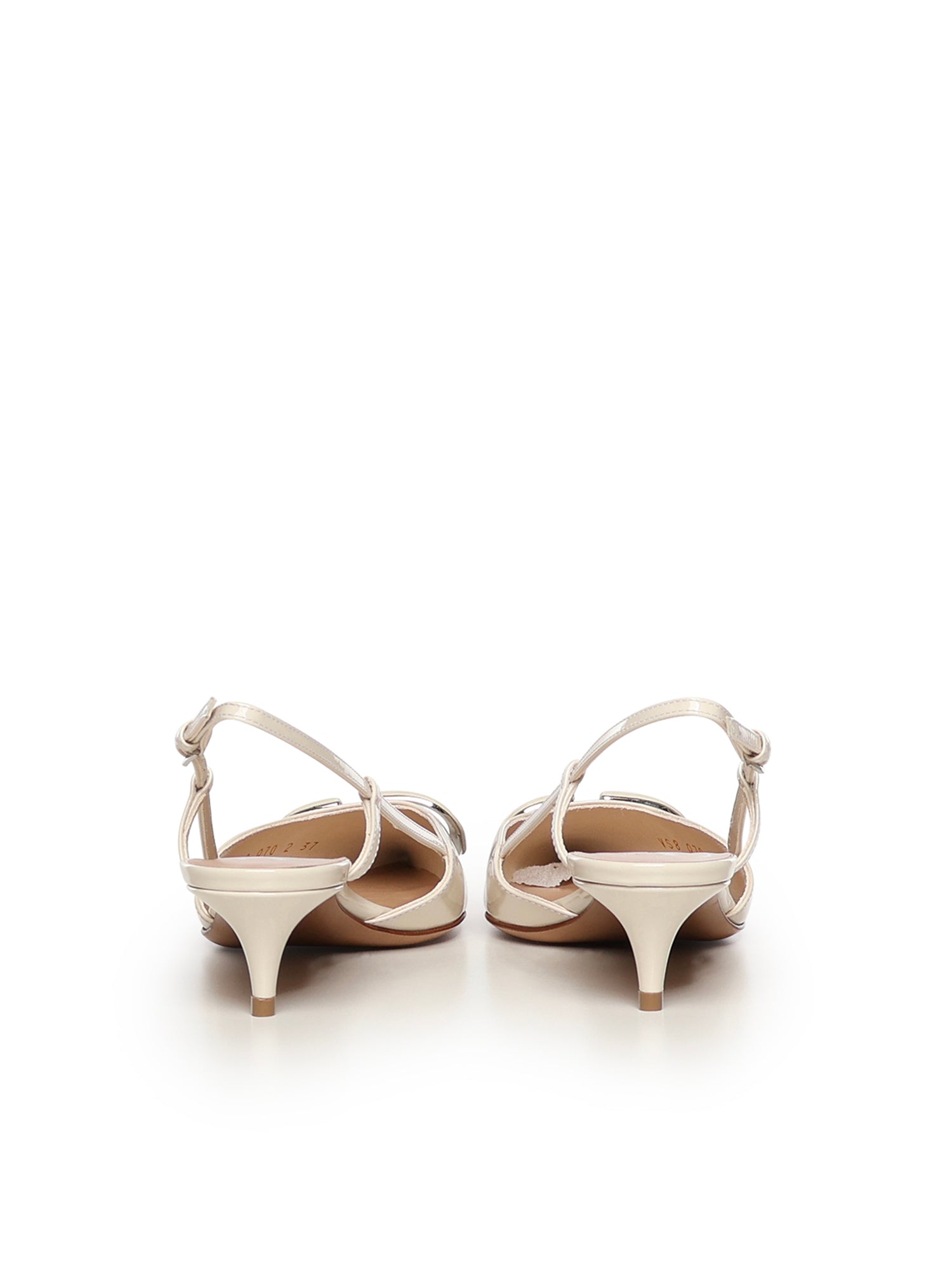 Valentino Garavani Flat shoes Light Ivory Calfskin