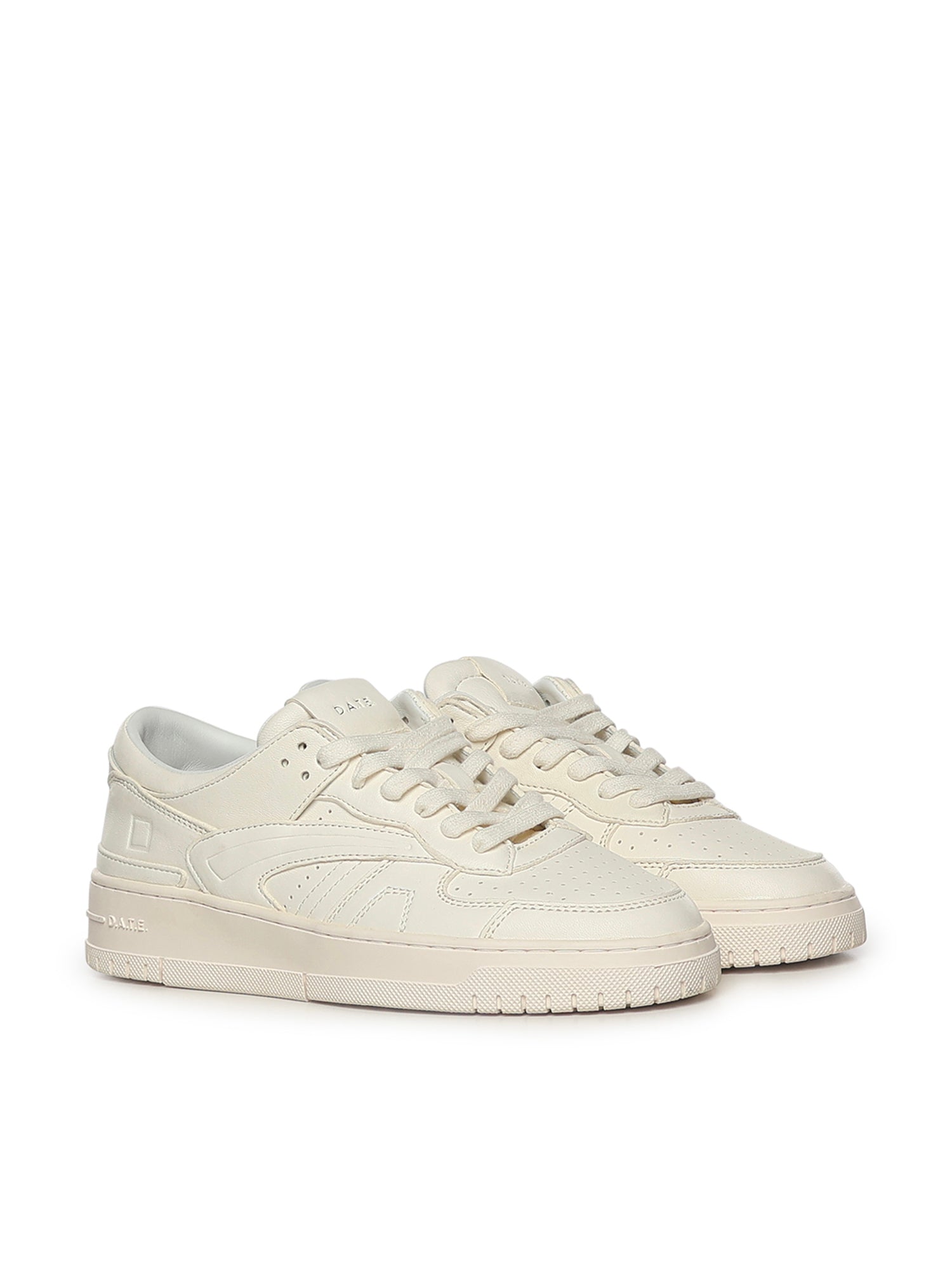 D.A.T.E. Sneakers White Goatskin