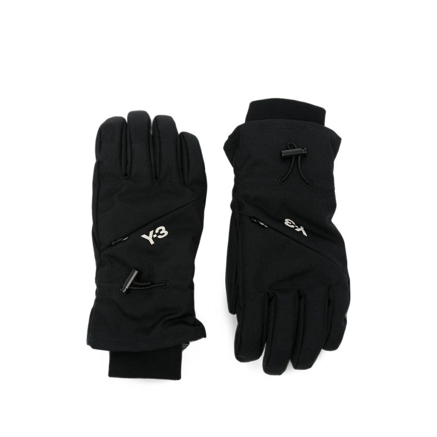 Wool Knit Gloves Black