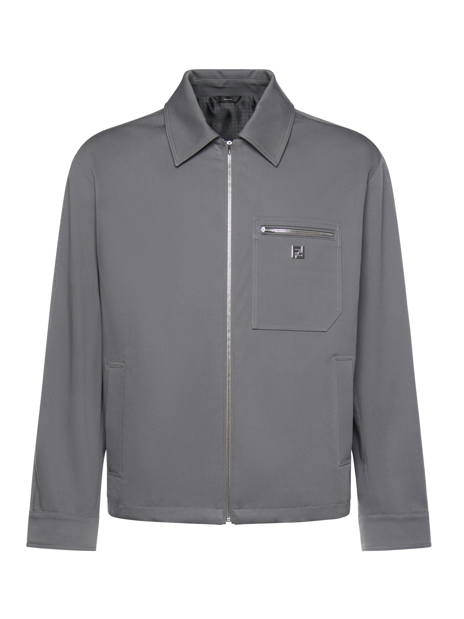 Fendi Jackets Grey Cotton