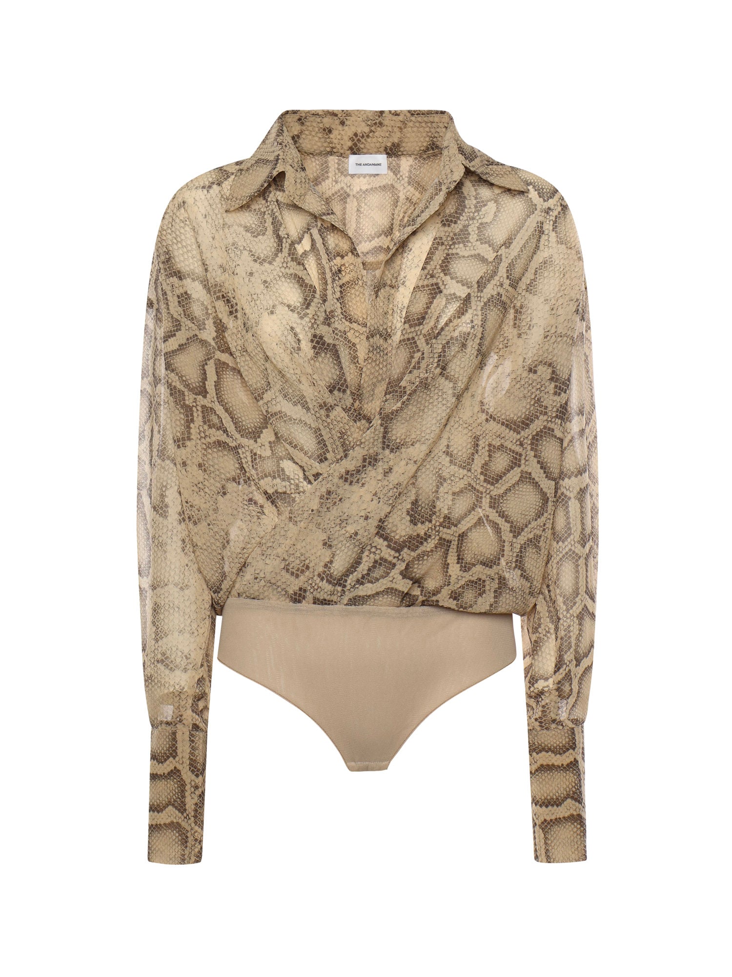 THE ANDAMANE Top Natural Python Polyester