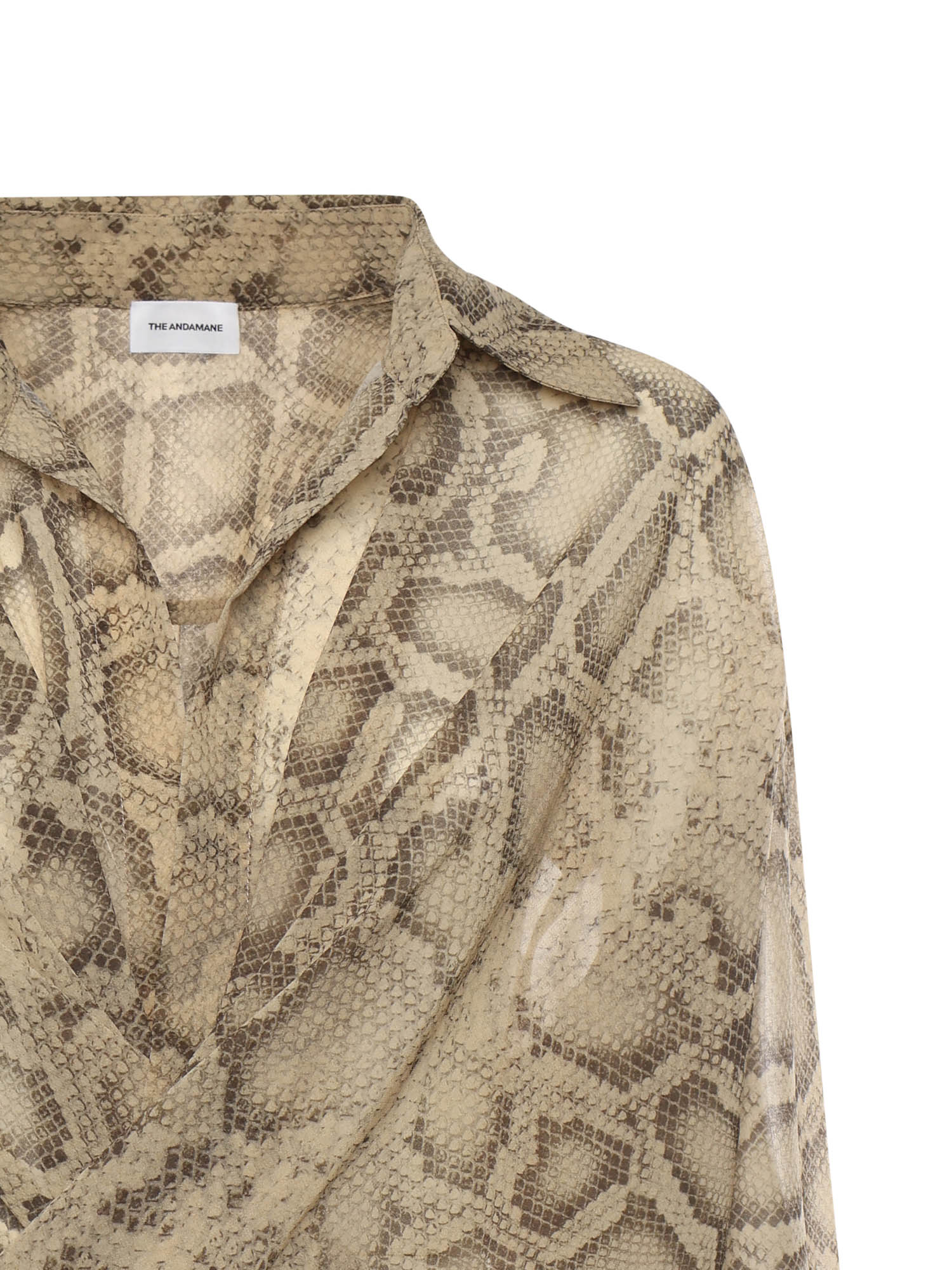 THE ANDAMANE Top Natural Python Polyester