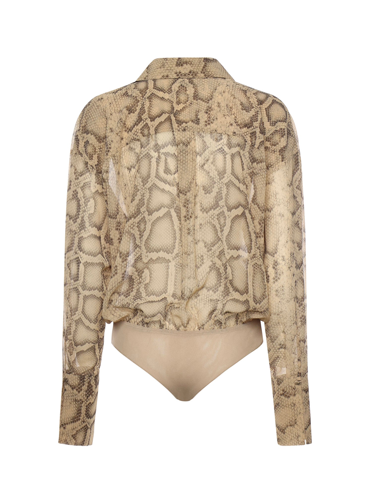 THE ANDAMANE Top Natural Python Polyester