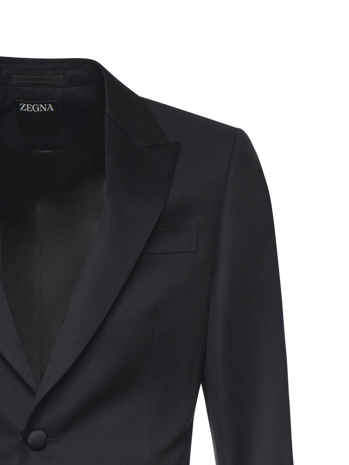 ZEGNA Dresses Blue Wool