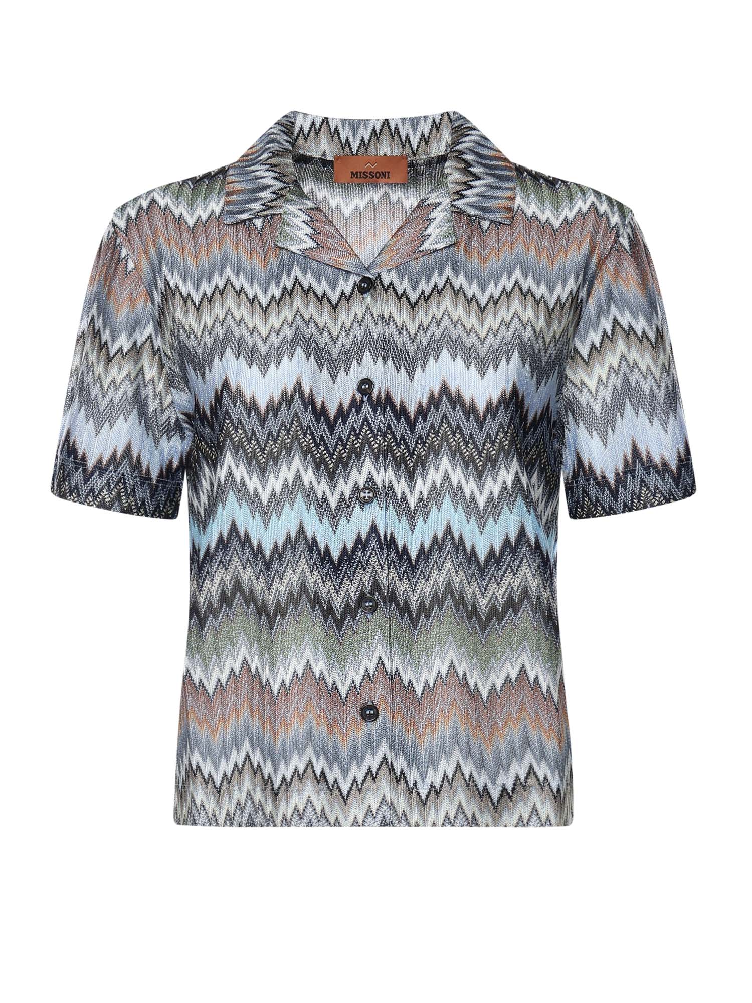 Missoni Shirts Multicolor Blue Tone Viscose