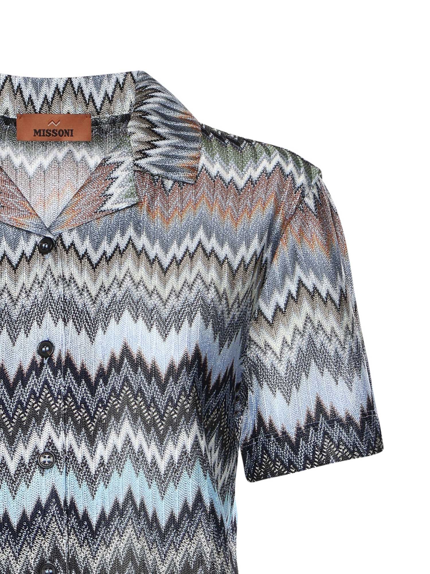 Missoni Shirts Multicolor Blue Tone Viscose