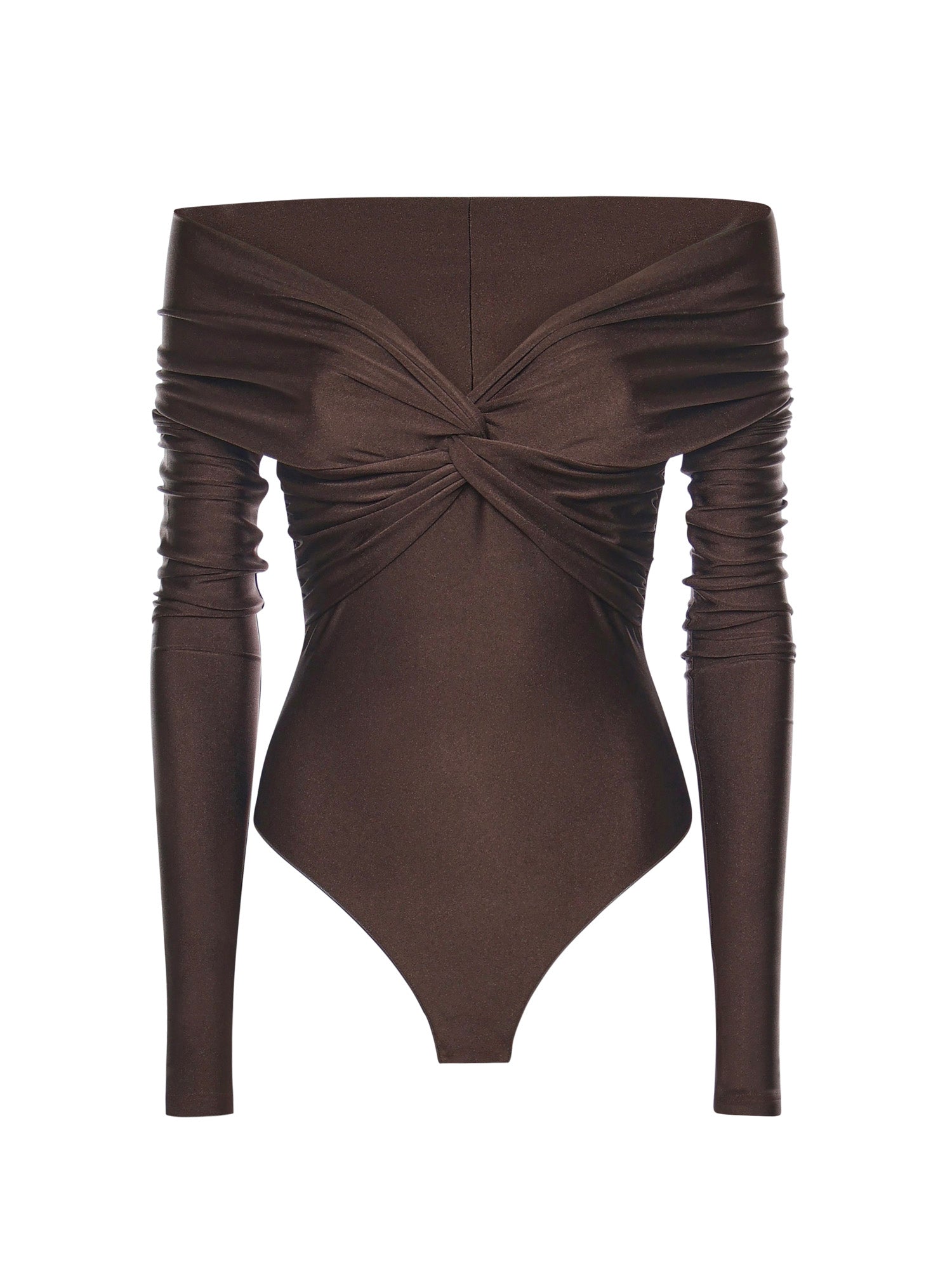 THE ANDAMANE Top Dark Brown Polyamide