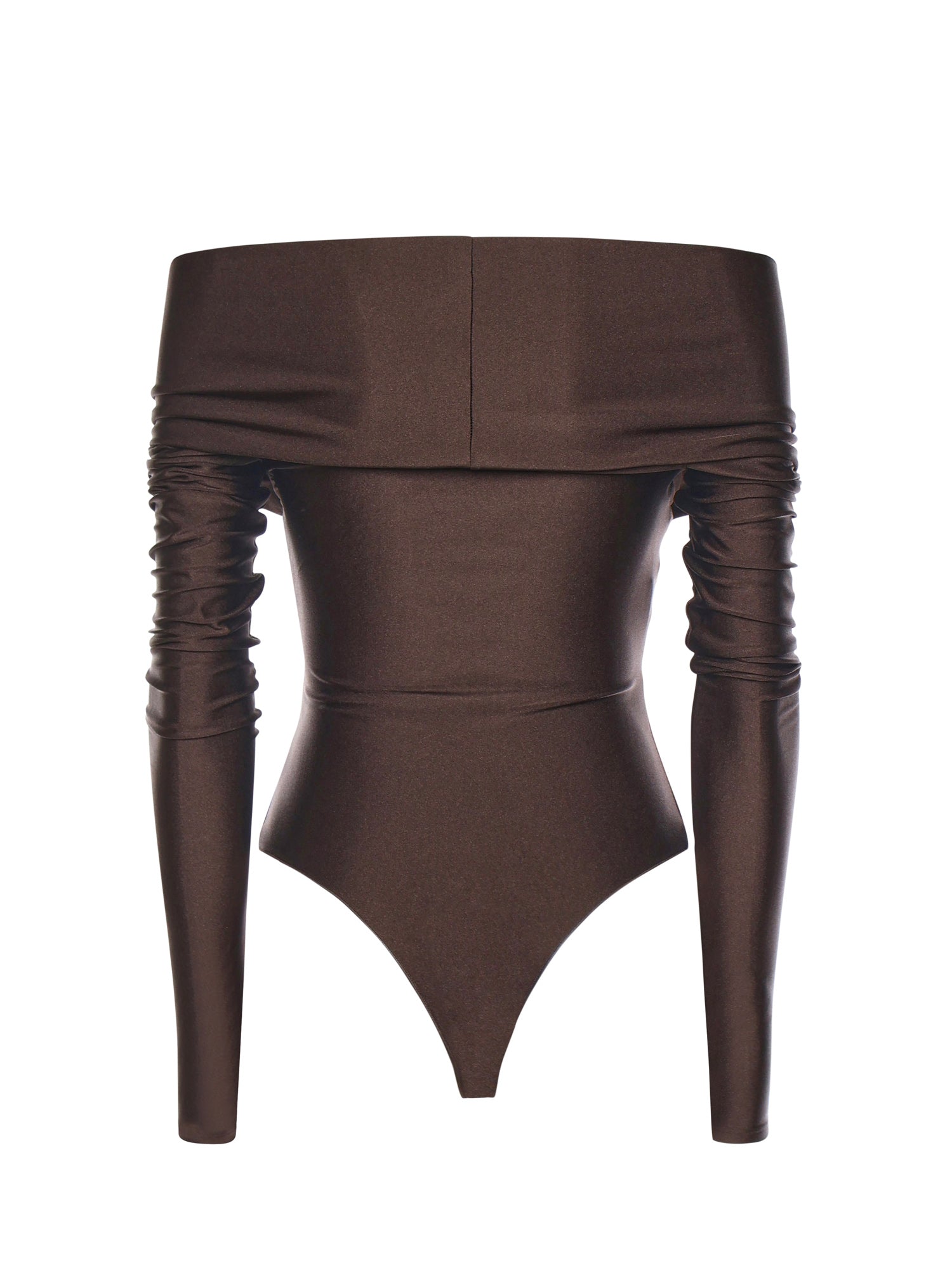 THE ANDAMANE Top Dark Brown Polyamide