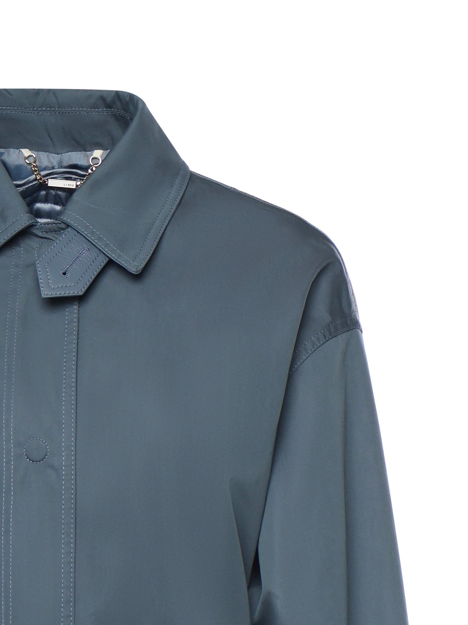 Fendi Coats Blue Cotton