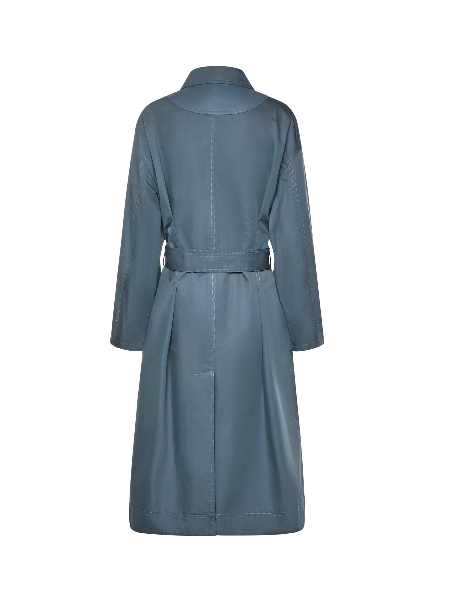 Fendi Coats Blue Cotton