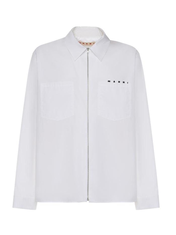 Marni Shirts Lilywhite Cotton Woven