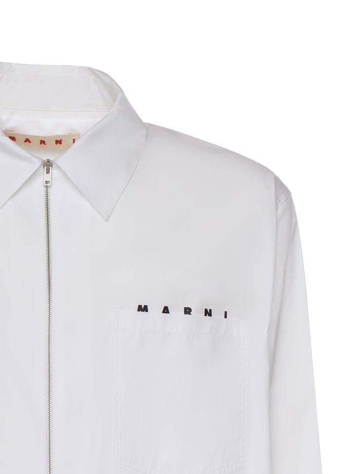 Marni Shirts Lilywhite Cotton Woven