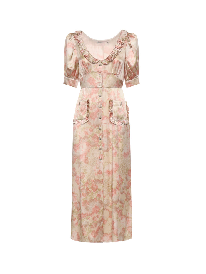 Alessandra Rich Dresses Pale Pink Silk