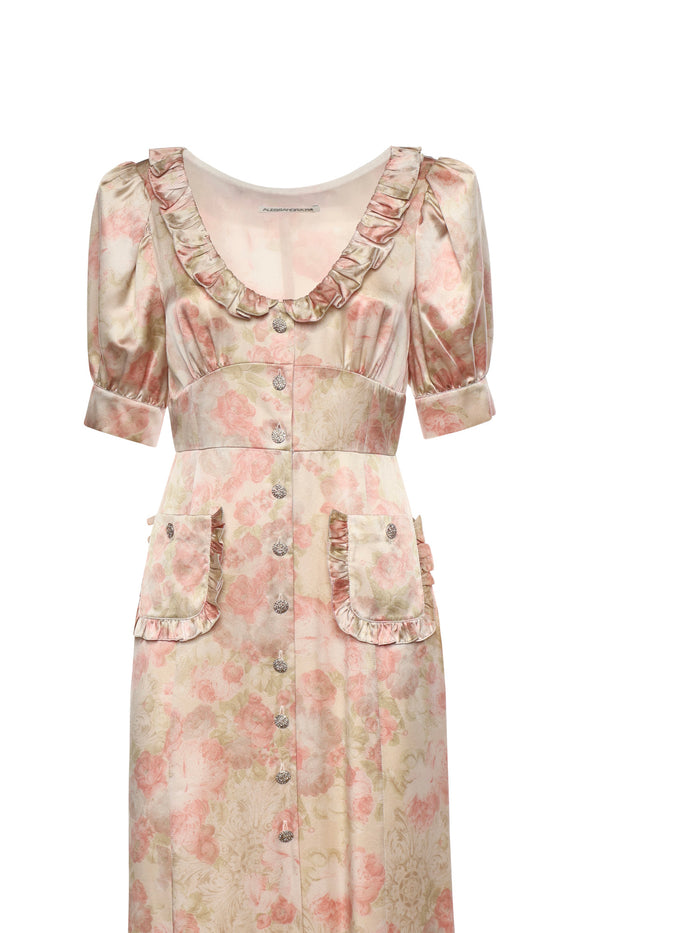 Alessandra Rich Dresses Pale Pink Silk