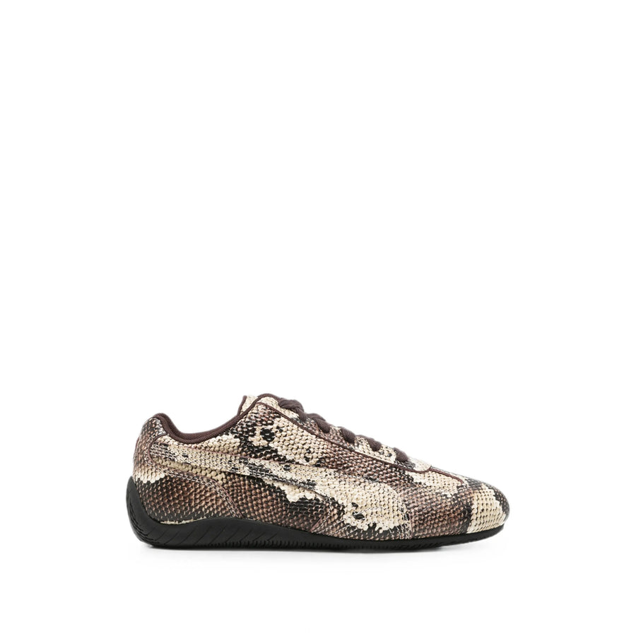 Sneakers Brown Snakeskin Effect Leather Neutrals/brown Calf Trainers