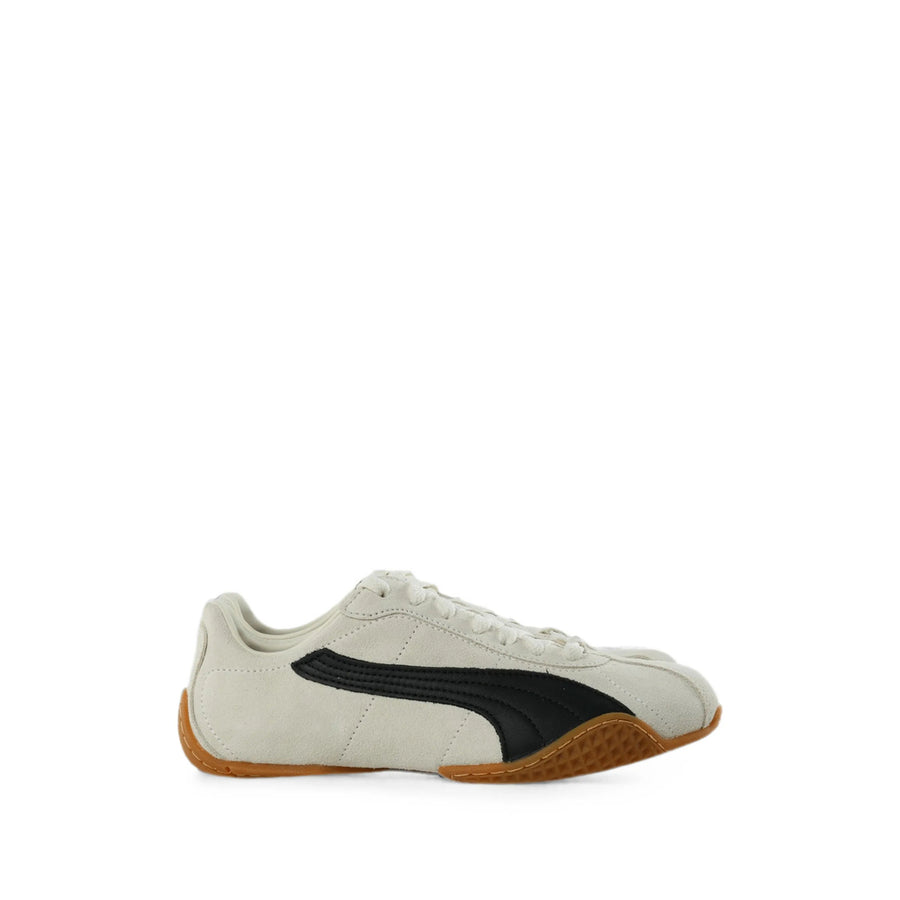 Suede Panelled Sneakers Neutrals/black Calf Trainers