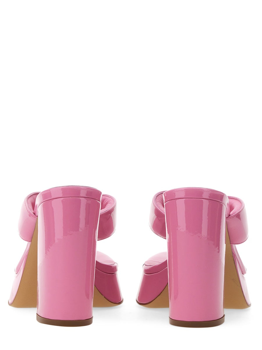 Patent Sandal Pink Leather