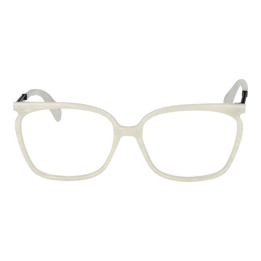 White Plastic Glasses (frames) Accessory
