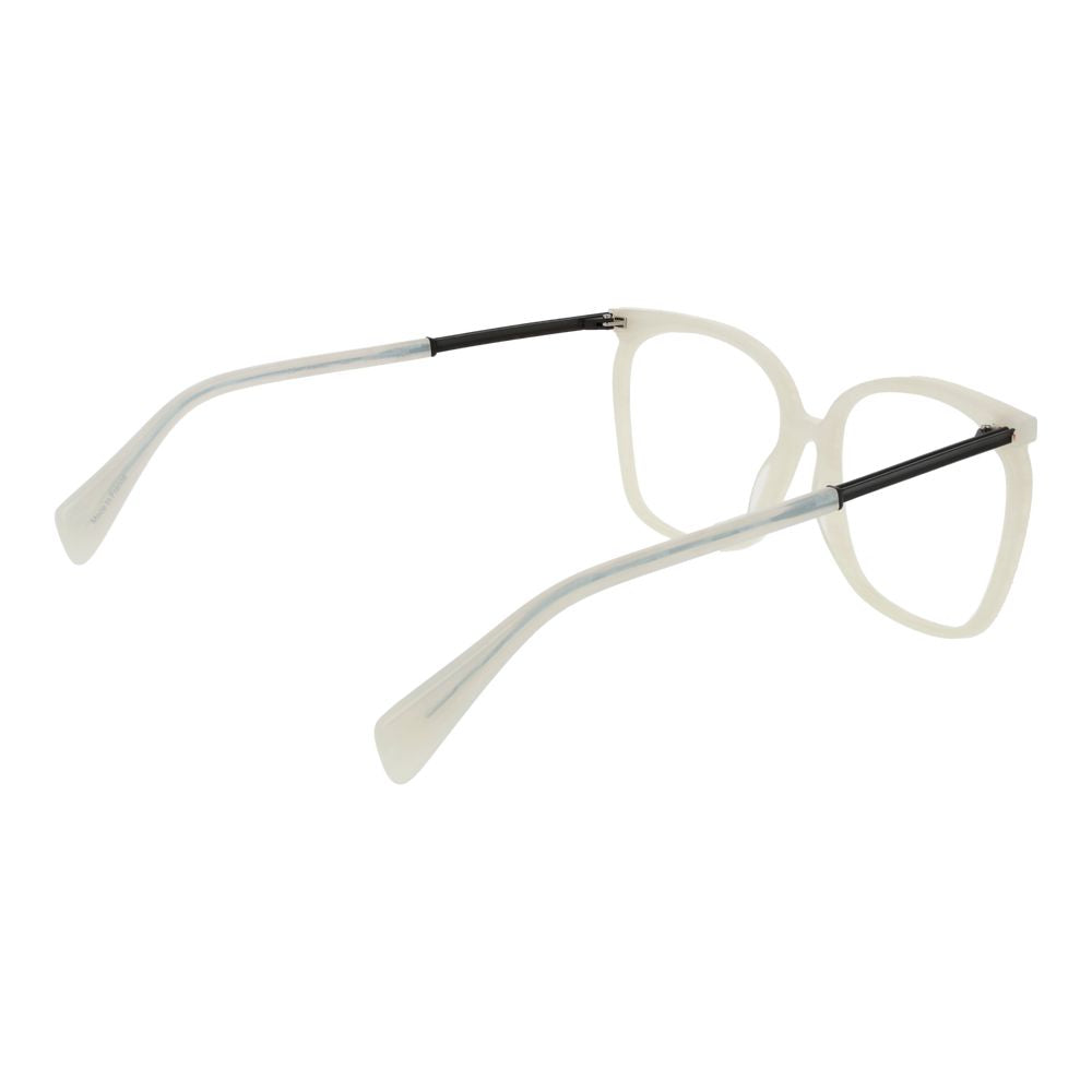 White Plastic Glasses (frames) Accessory