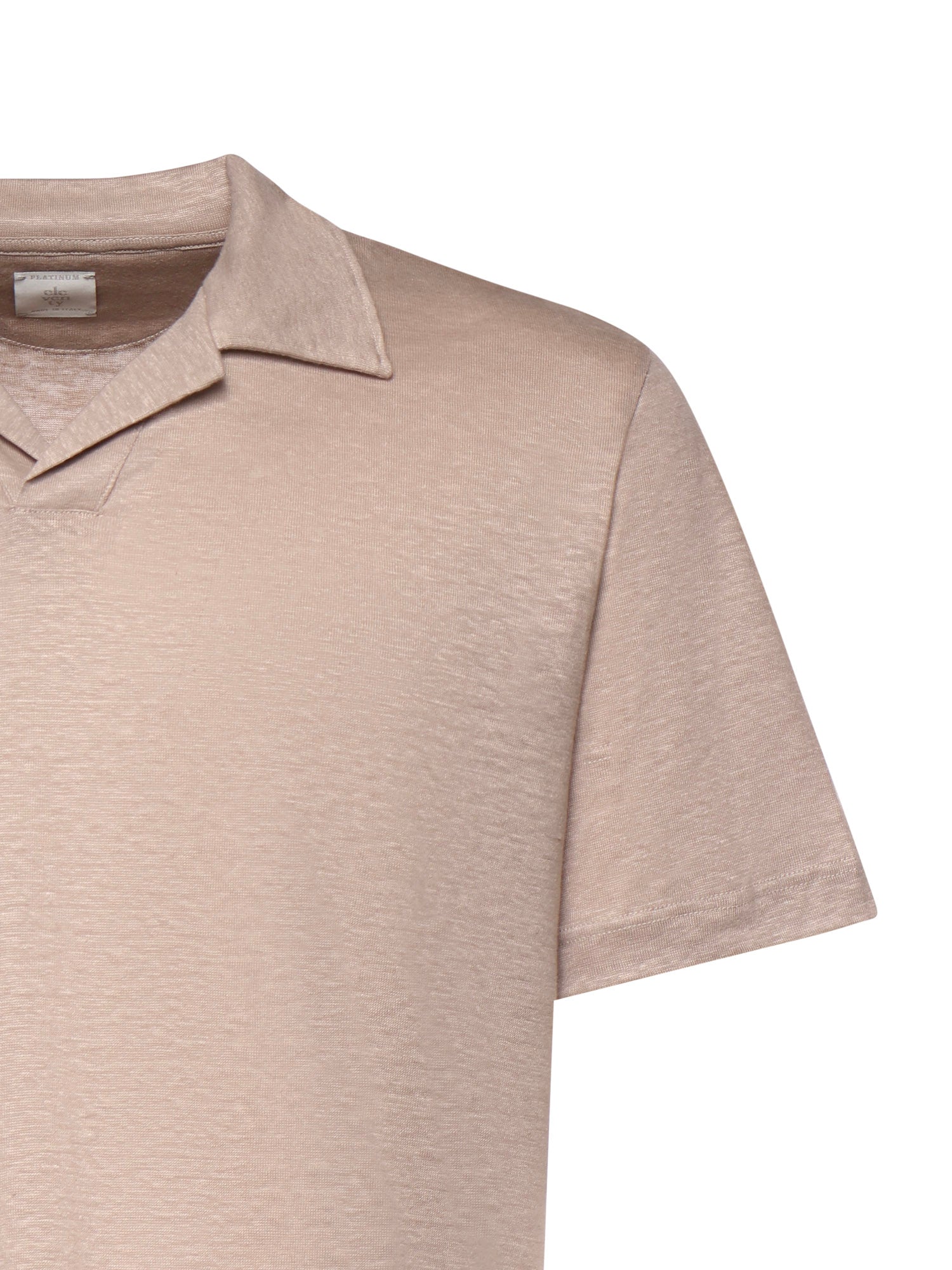 Eleventy T-shirts and Polos Dusty Pink Linen