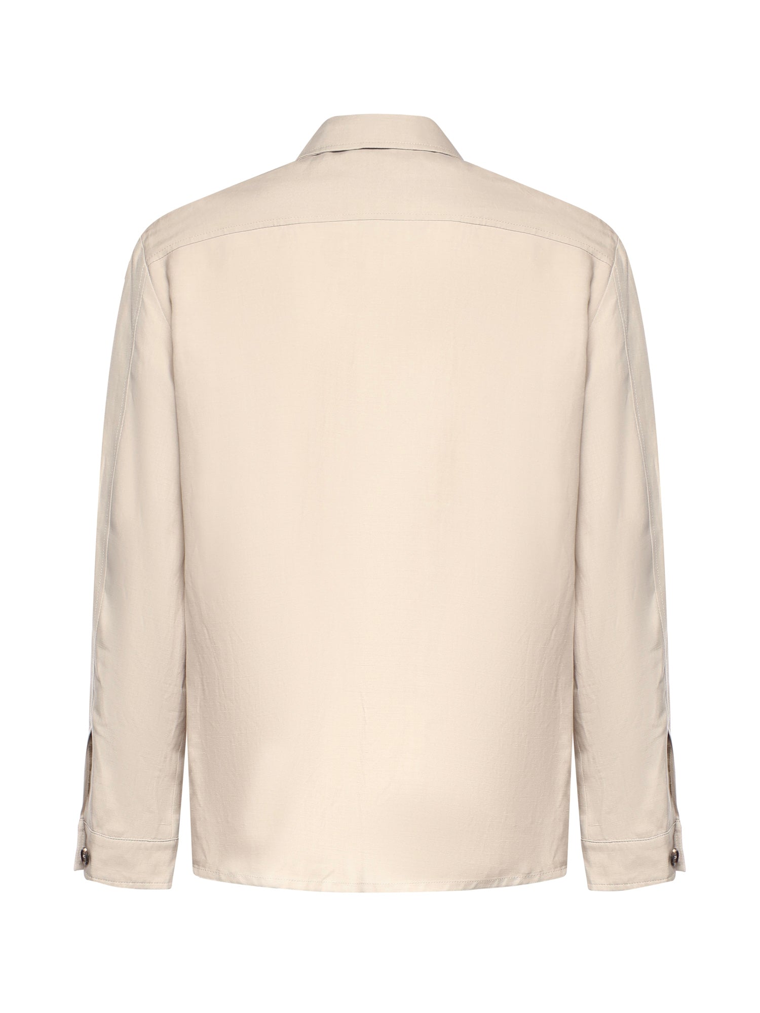 Eleventy Shirts Sand Lyocell Linen