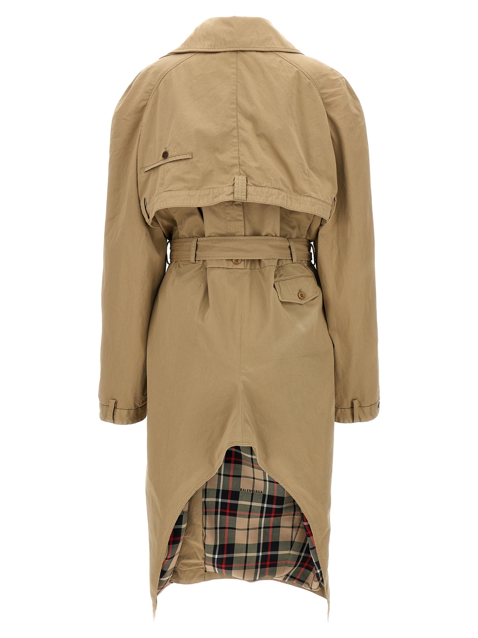 Deconstructed trench coat Beige Cotton Coats