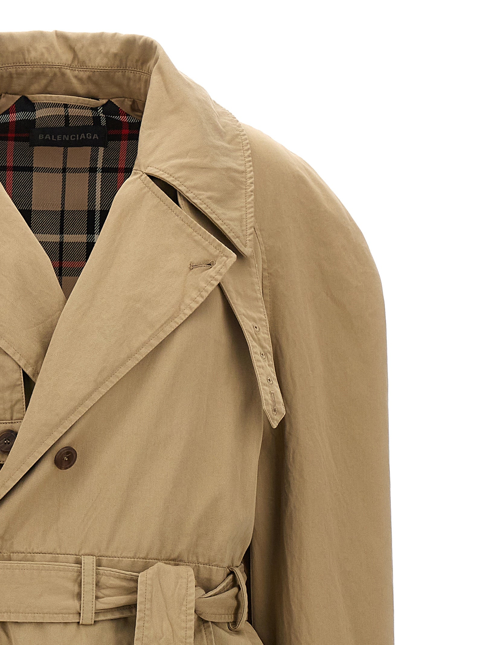 Deconstructed trench coat Beige Cotton Coats
