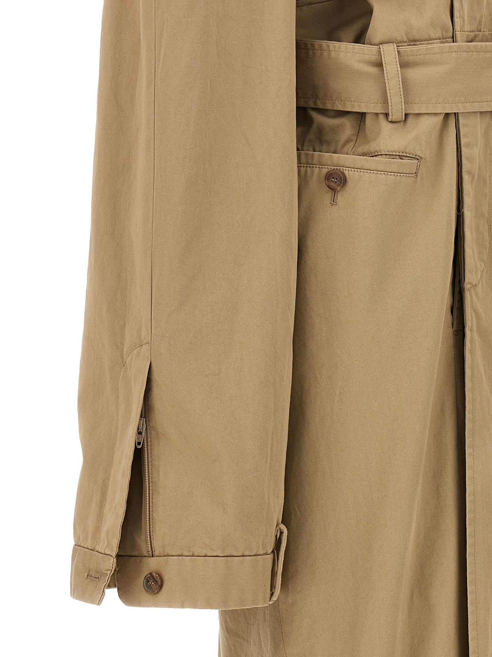 Deconstructed trench coat Beige Cotton Coats
