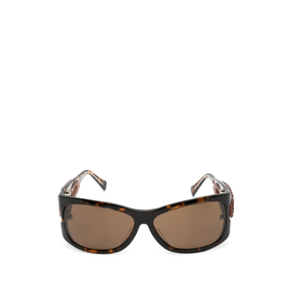 Sunglasses Oversized Tortoiseshell Brown Acetate