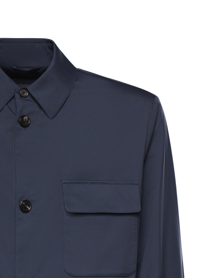 Loro Piana Coats Blue Navy Nylon