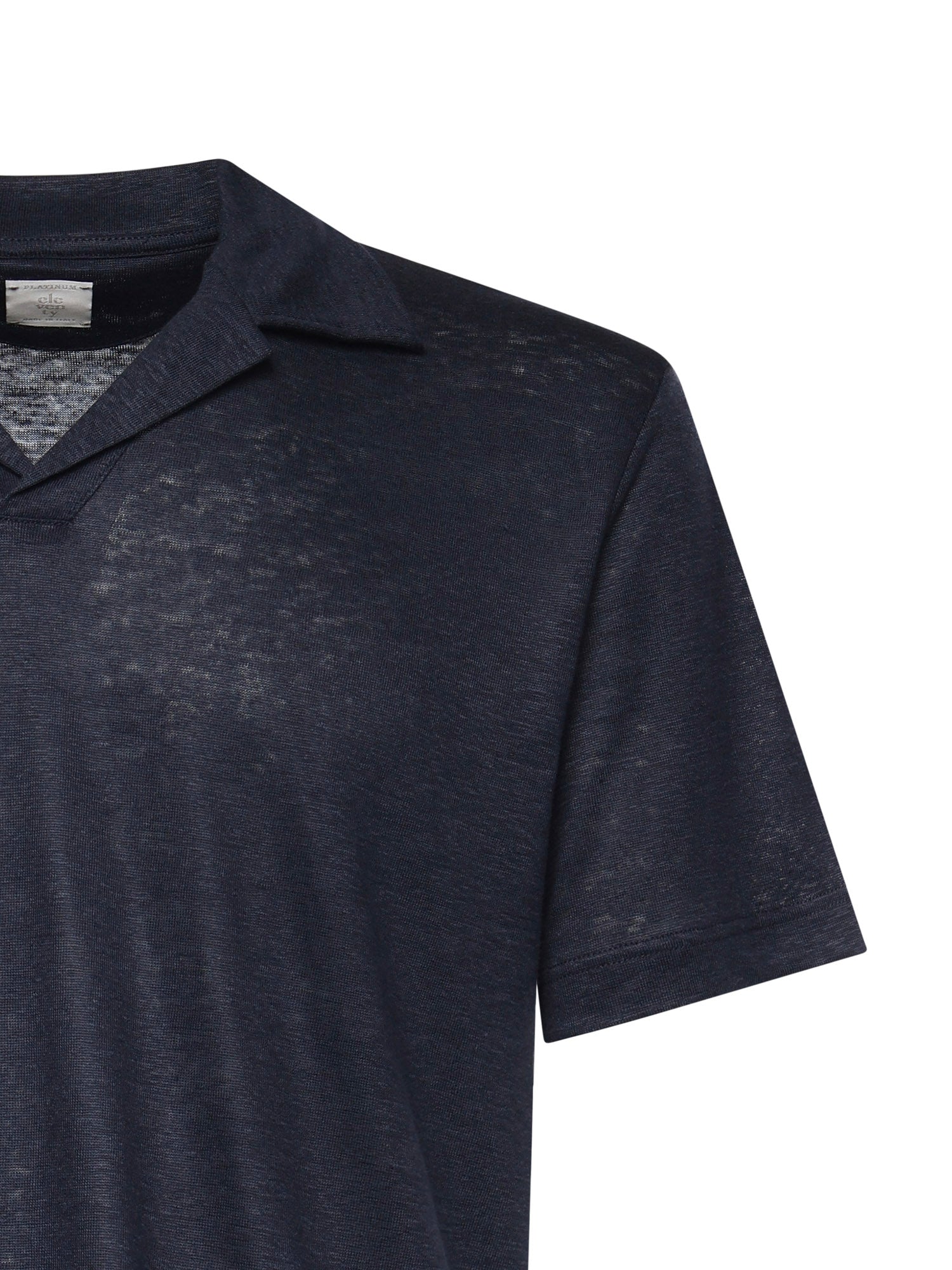 Eleventy T-shirts and Polos Blue Linen