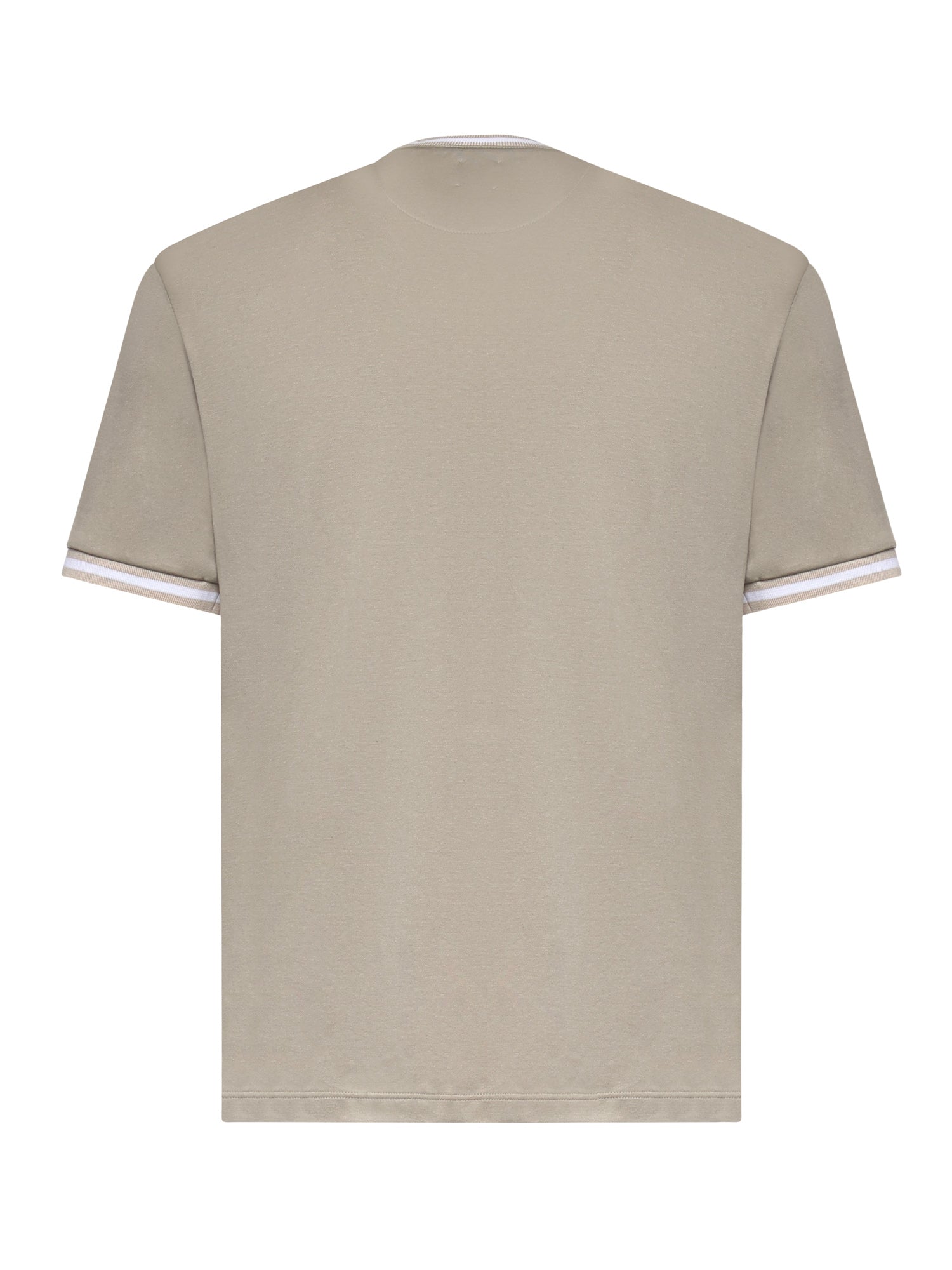 Eleventy T-shirts and Polos Taupe/white Cotton