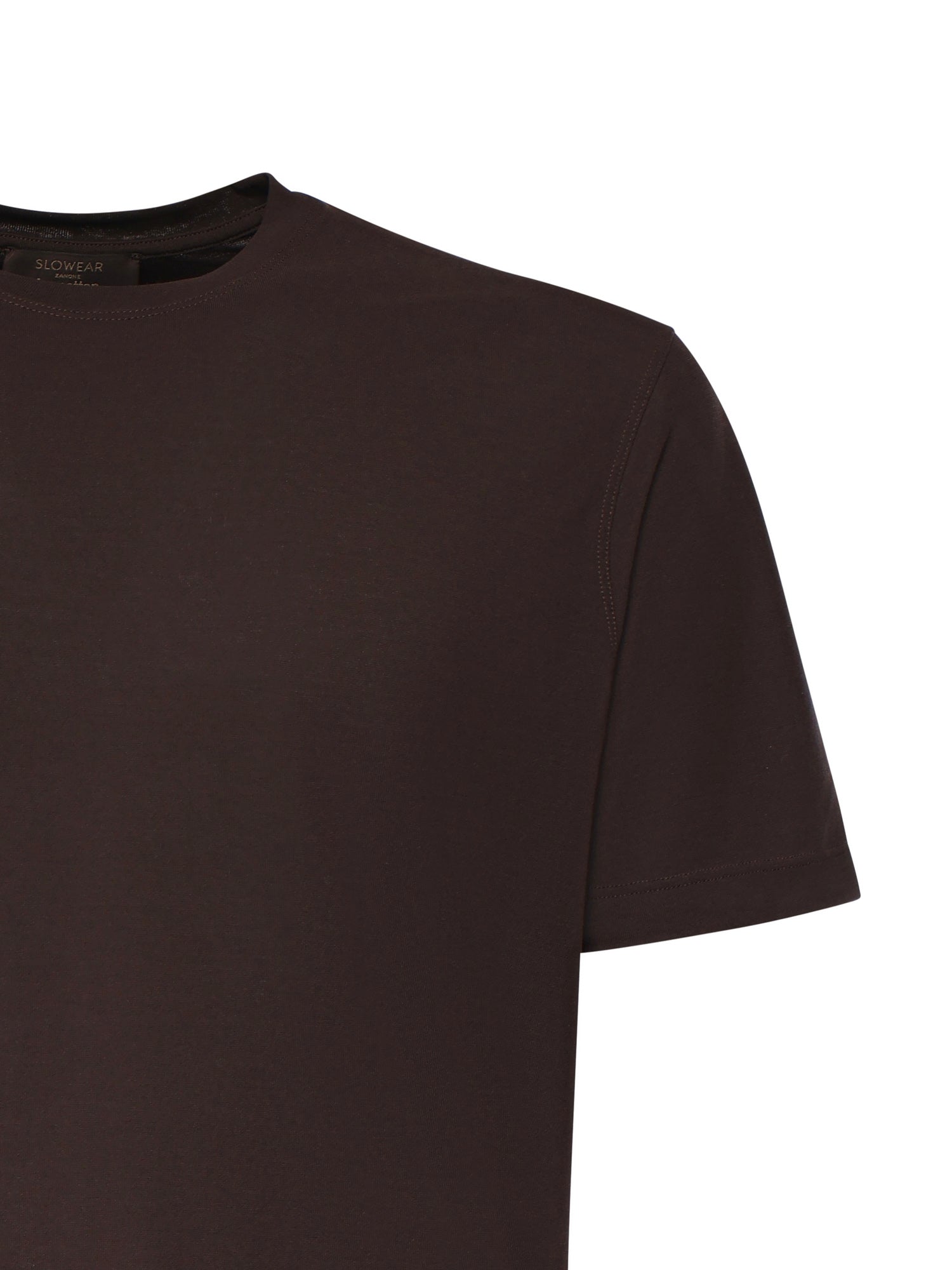 Zanone T-shirts and Polos Brown Cotton