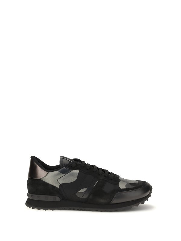 Valentino Garavani Upper: 50% polyamide sneaker in black