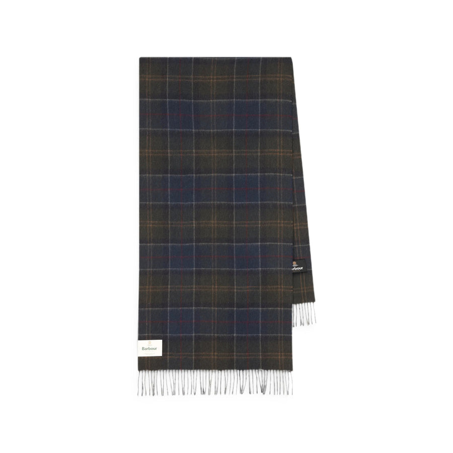 Scarf Tartan Green-Blue Green/blue Lambswool
