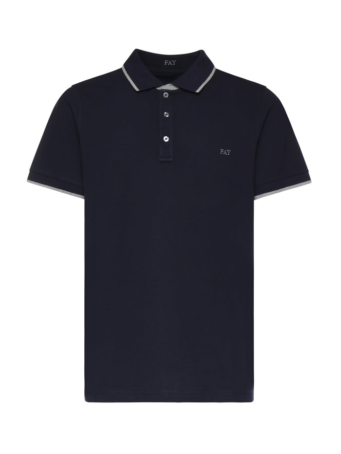 Fay T-shirts and Polos Blue Cotton
